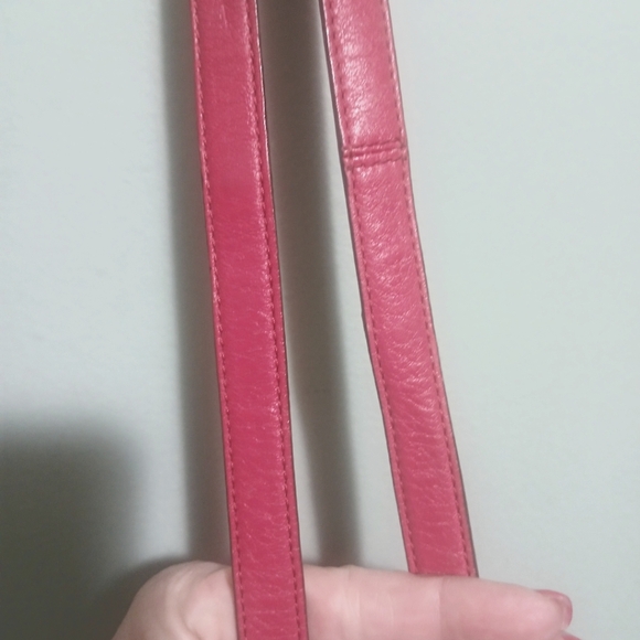 Coach Fuchsia Leather Shoulder Bag Vintage - Picture 9 of 12